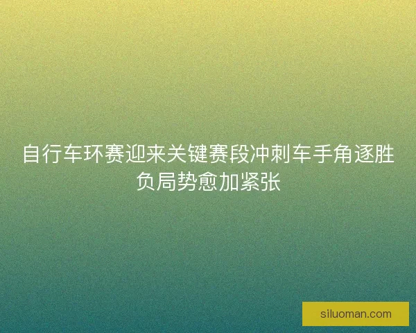 自行车环赛迎来关键赛段冲刺车手角逐胜负局势愈加紧张 自行车环赛迎来关键赛段冲刺车手角逐胜负局势愈加紧张